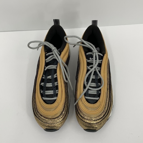 Nike Air Max 97 Golden Gals Sneaker metallic gold shoe sleek black women 6 - Picture 4 of 6